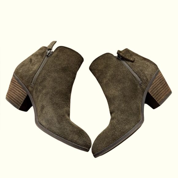 Frye Chocolate Brown Ankle Boots - Picture 1 of 7